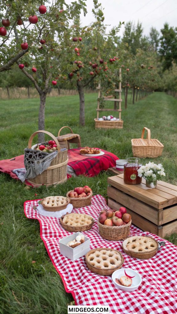 Cozy & Chic Fall Bridal Shower Ideas and Themes 6 apple orchard picnic