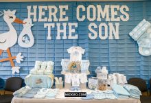 gorgeous here comes the son baby shower theme for boys (1)