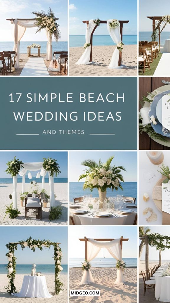 17 Simple Beach Wedding Ideas & Themes You’ll Love 2 simple beach wedding ideas