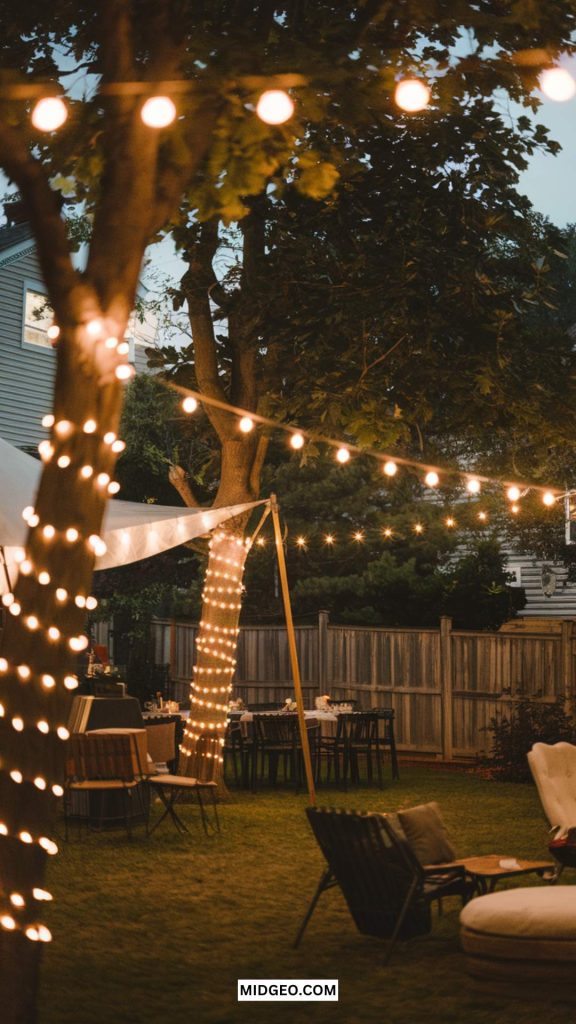 use string lights for affordable ambient lighting