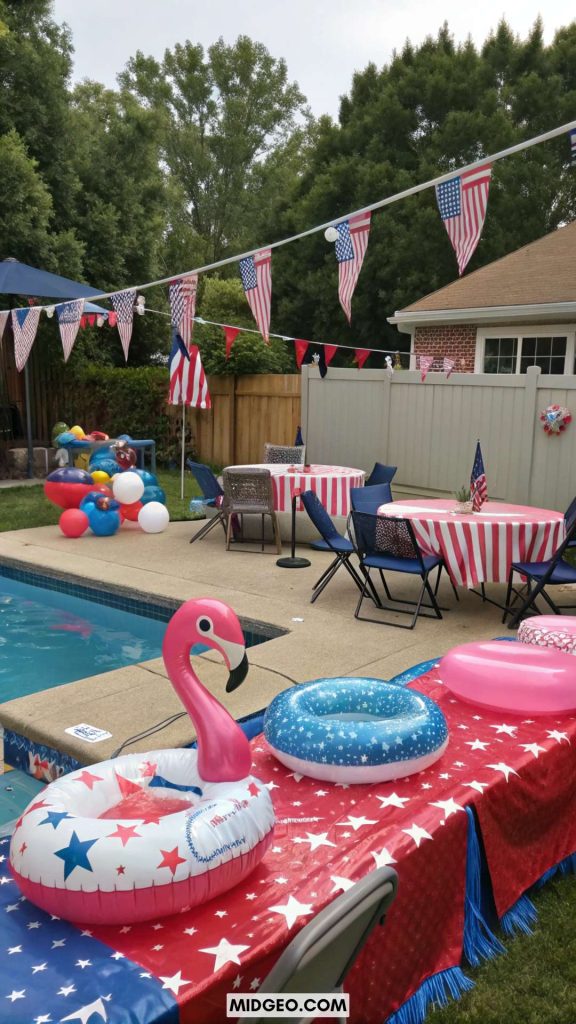 Eye-Catching 4th of July Decorations to Wow Your Guests 5 4th of july party decorations pool