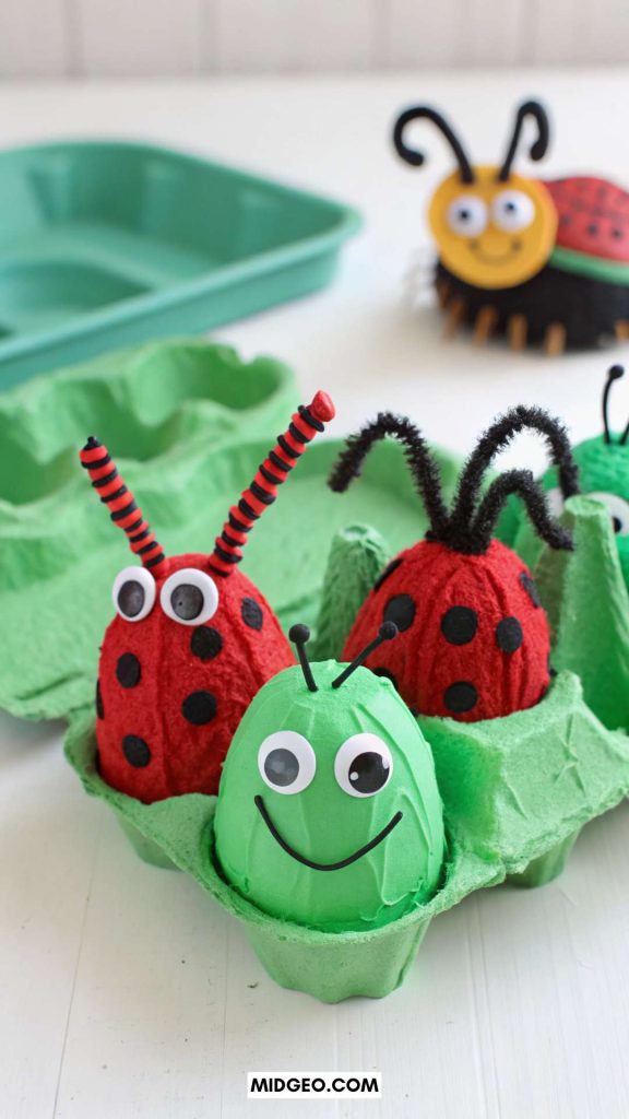 27 Fun World Environment Day Activities for Kids 7 Eco Friendly Crafts for Kids Egg Carton Critters
