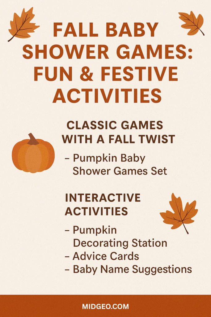Chic & Cozy Fall Baby Shower Ideas and Themes 4 Fall Baby Shower Games Fun Festive Activities