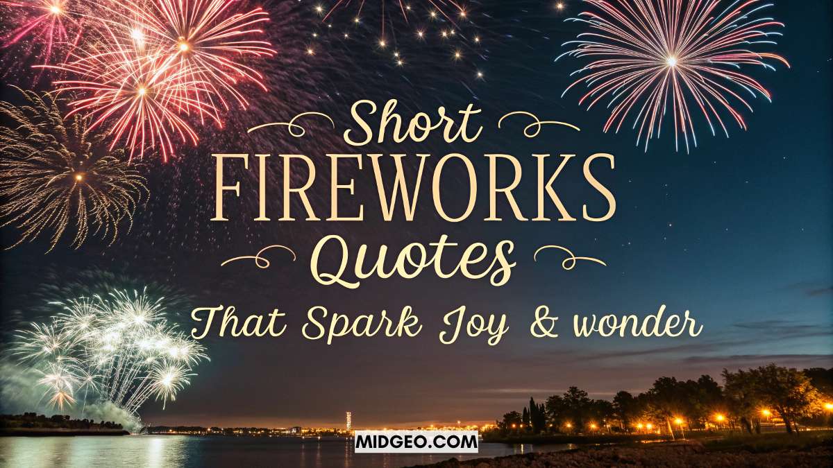 Short Fireworks Quotes That Spark Joy & Wonder 1 Short Fireworks Quotes That Spark Joy Wonder