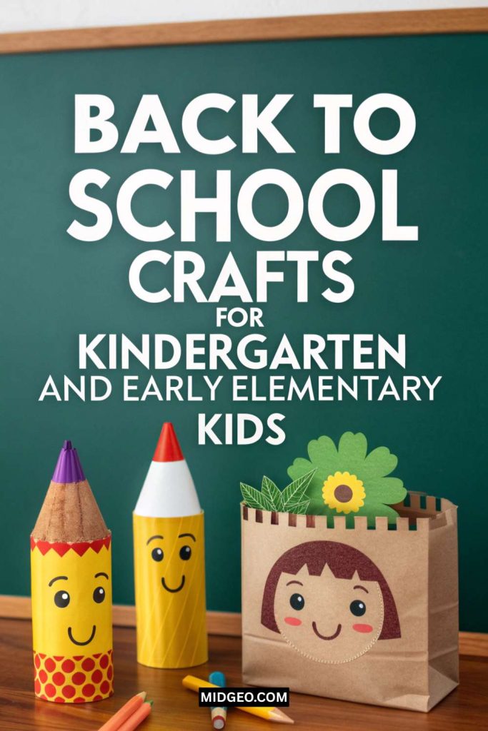 Fun And Easy Back To School Crafts Kids Will Love This Year 3 Back to School Crafts for Kindergarten and Early Elementary Kids