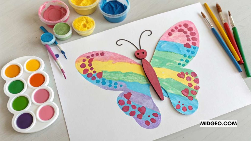 Creative Grandparents Day Crafts Ideas for Kids 4 Grandparents Day crafts for infants and babies Footprint Butterfly Magnet