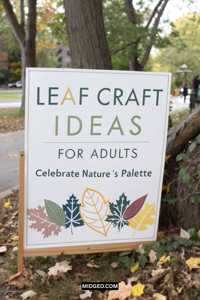 Leaf Craft Ideas for Adults Celebrate Nature’s Palette