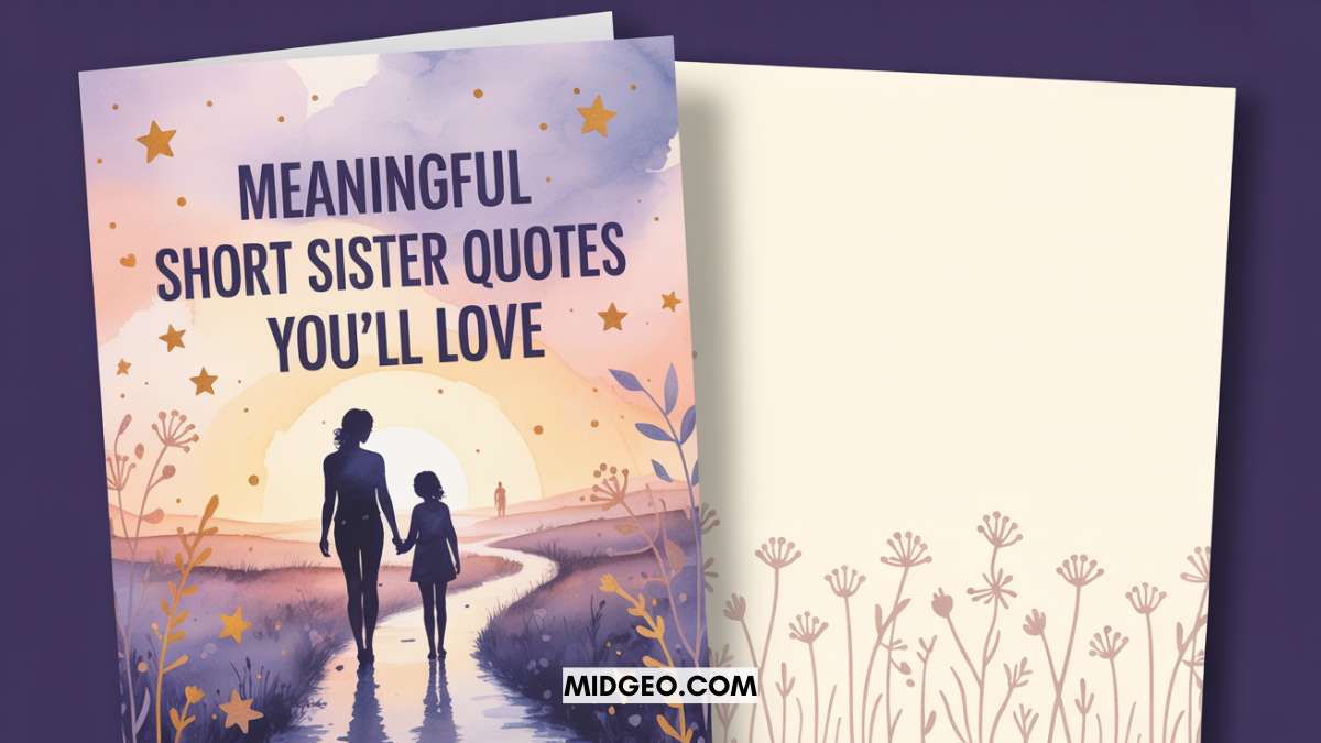 Meaningful Short Sister Quotes to Celebrate Sisterhood 1 Meaningful Short Sister Quotes You will Love