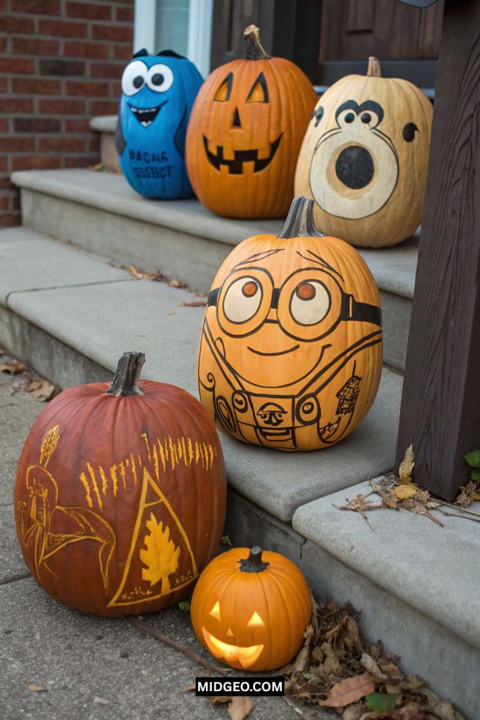 Unique & Easy Pumpkin Carving Ideas for a Spooky Halloween 5 Popular Character Pumpkin Carvings