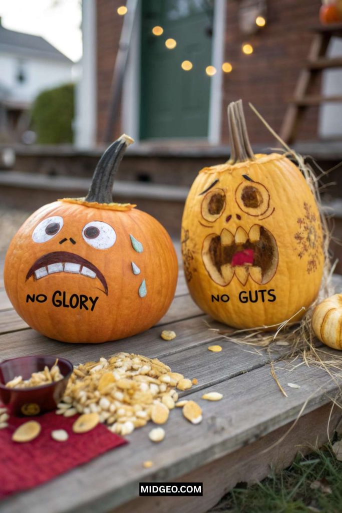 Unique & Easy Pumpkin Carving Ideas for a Spooky Halloween 6 funny pumpkin carving ideas