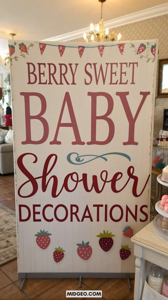 Berry Baby Shower Ideas: Sweet Themes & Decor Tips 3 Berry Sweet Baby Shower Decorations