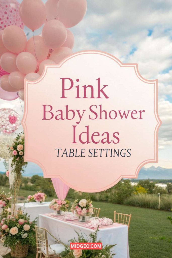 Pretty Pink Baby Shower Ideas to Make Your Day Magical 3 Pink Baby Shower Ideas Table Settings