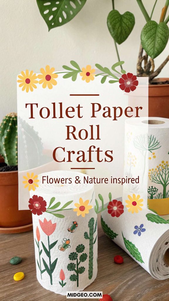 70 Creative Toilet Paper Roll Crafts for All Ages 5 Toilet Paper Roll Crafts Flowers Nature Inspired