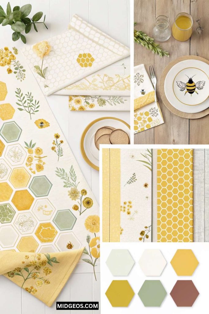 Sweet Bee Themed Baby Shower Ideas You’ll Love 2 bee themed baby shower decor color palette patterns