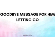 goodbye message for him letting go