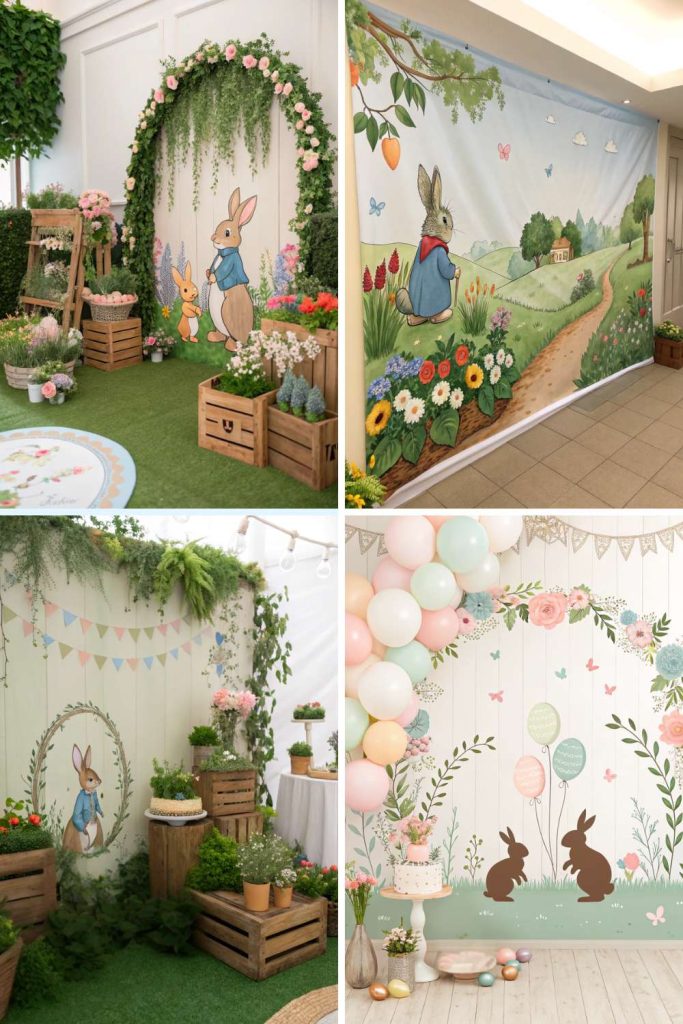 Peter Rabbit Baby Shower Ideas (2025): Creative & Adorable Ways to Celebrate Your Little One 4 peter rabbit baby shower ideas backdrop