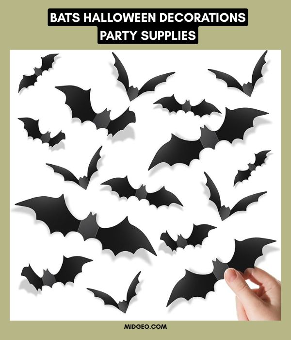Halloween Birthday Party for Kids (2025): Cute-Not-Too-Scary Themes, DIY Decorations & Game Ideas on Any Budget 8 Bats Halloween Decorations Party Supplies