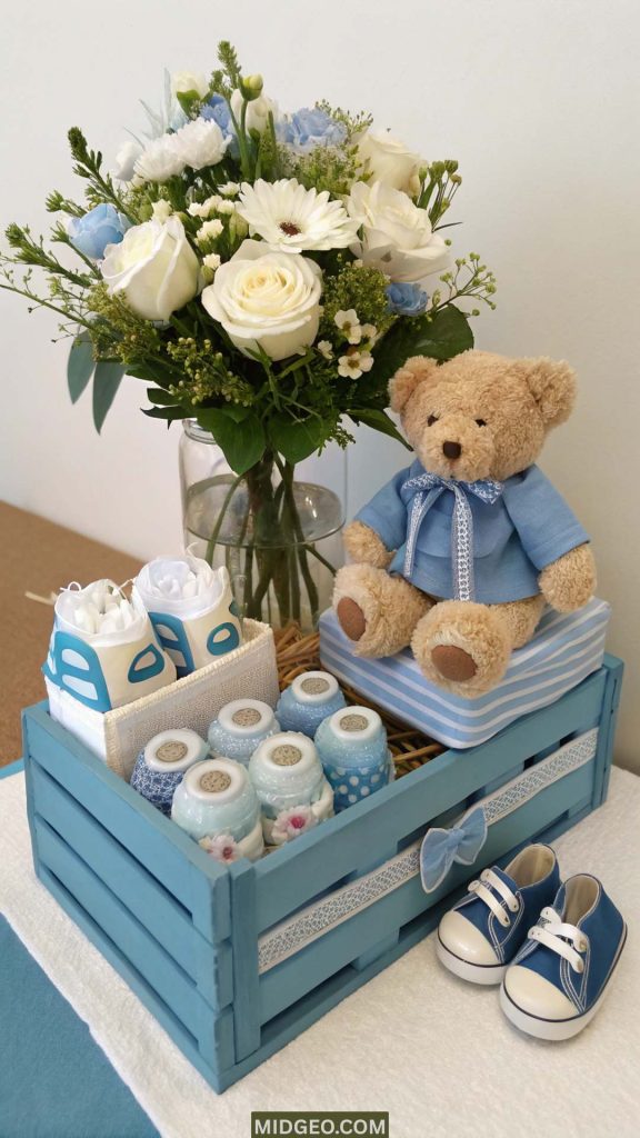 Baby Shower Centerpiece Ideas (2025): Elegant, Simple & Budget-Friendly Ideas for the Perfect Baby Shower Table 8 Floral Baby Shower Centerpieces Baby Shower Centerpieces for Boys