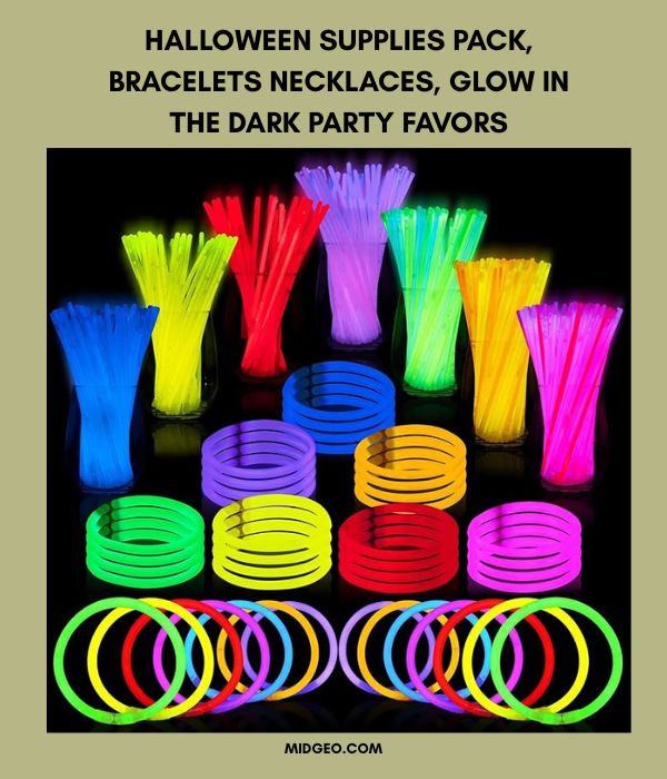 Halloween Birthday Party for Kids (2025): Cute-Not-Too-Scary Themes, DIY Decorations & Game Ideas on Any Budget 7 Halloween Supplies Pack Bracelets Necklaces, Glow in the Dark Party Favors