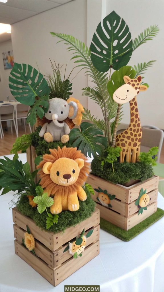 Baby Shower Centerpiece Ideas (2025): Elegant, Simple & Budget-Friendly Ideas for the Perfect Baby Shower Table 10 Themed Baby Shower Centerpieces with Animals