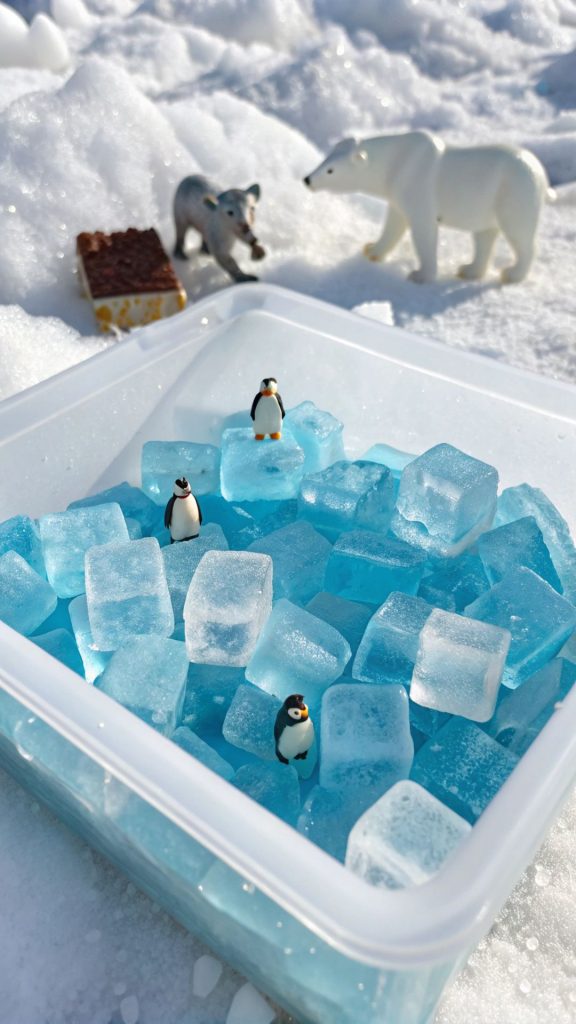 Magical Winter Sensory Bin Ideas for Kids: Fun, Cozy & Educational Activities to Try in 2026 2 Arctic sensory bin with animals and ice