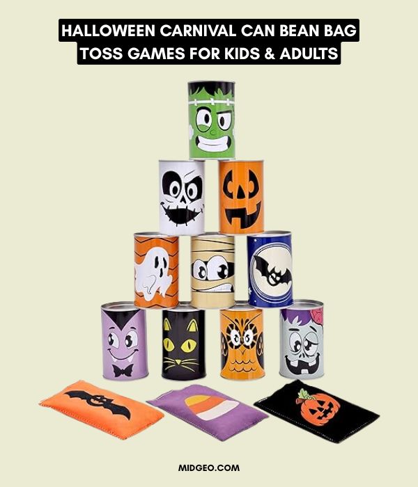 50+ Fun Halloween Party Games for All Ages: Perfect for Kids, Teens, and Adults 6 Halloween Carnival Can Bean Bag Toss Games for Kids & Adults