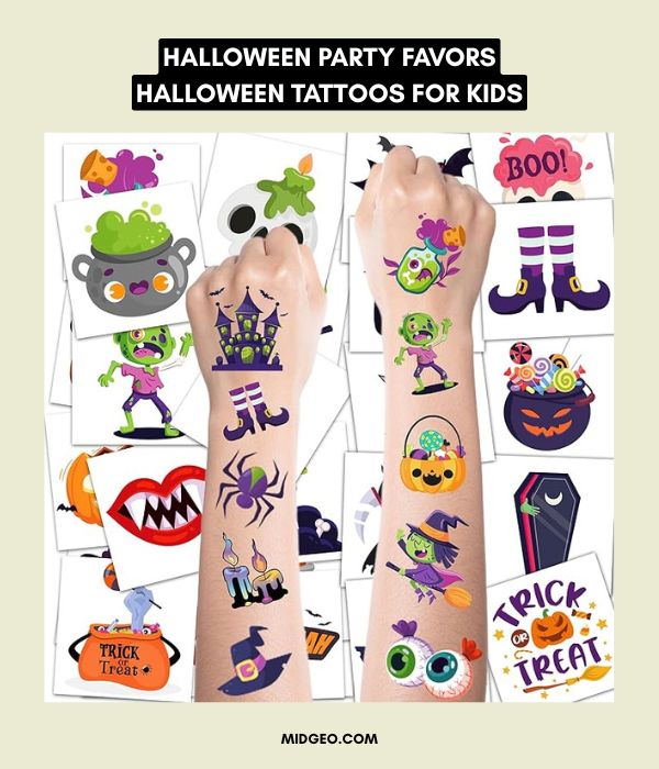 50+ Fun Halloween Party Games for All Ages: Perfect for Kids, Teens, and Adults 8 Halloween Party Favors Halloween Tattoos for Kids