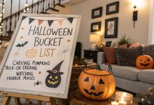 Halloween bucket list ideas and checklist for October