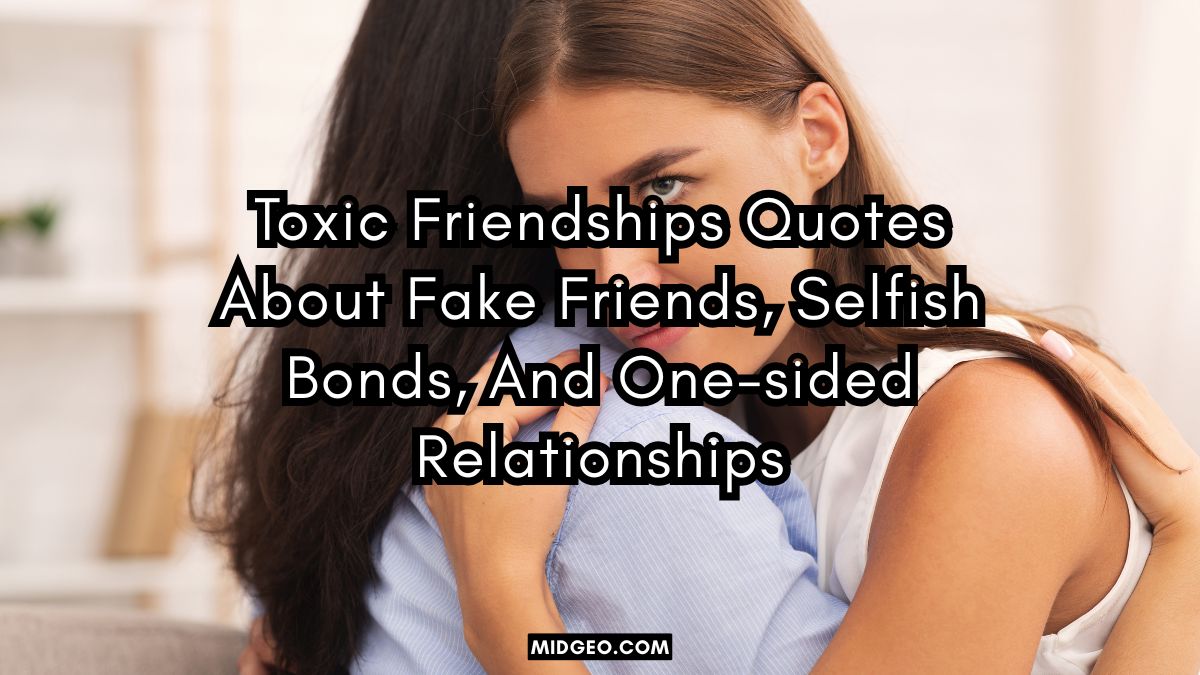Toxic Friendships Quotes about fake friends, selfish bonds, and one sided relationships