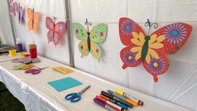 colorful butterfly crafts for kids made from paper and simple supplies