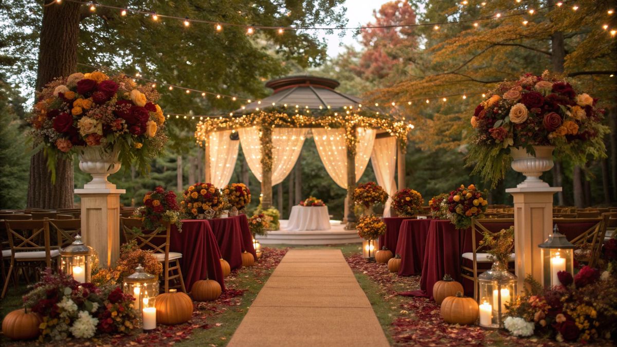15 Fall Wedding Ideas 2025: Romantic Color Schemes, Dreamy Themes & Elegant Decor to Inspire Your Perfect Autumn Celebration 1 romantic fall wedding ideas with elegant color schemes and cozy autumn decor