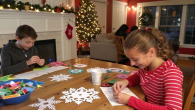 winter crafts for kids making holiday decorations