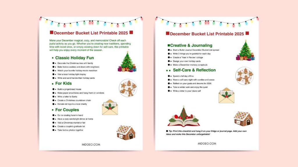 Ultimate December Bucket List Ideas 2025: Magical Things To Do This Holiday Season With Kids, Couples & Friends 1 December bucket list printable ideas (1)
