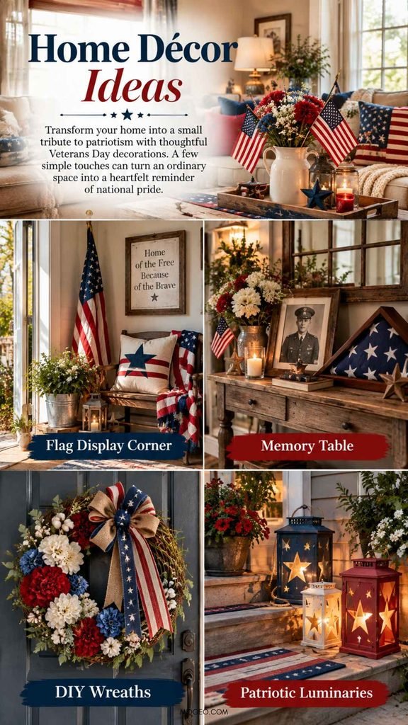 patriotic veterans day decorations home décor ideas