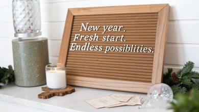 100 New Year’s Letterboard Quotes to Inspire, Laugh & Celebrate 2026 in Style 3 A stylish letterboard displaying inspirational New Years quotes