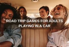 Road trip games for adults playing in a car