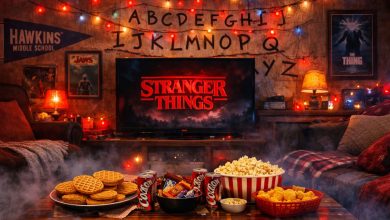 Stranger Things Watch Party Ideas: Ultimate Movie Night Magic for Fans (2025 Edition) 8 Stranger things watch party setup with themed decor
