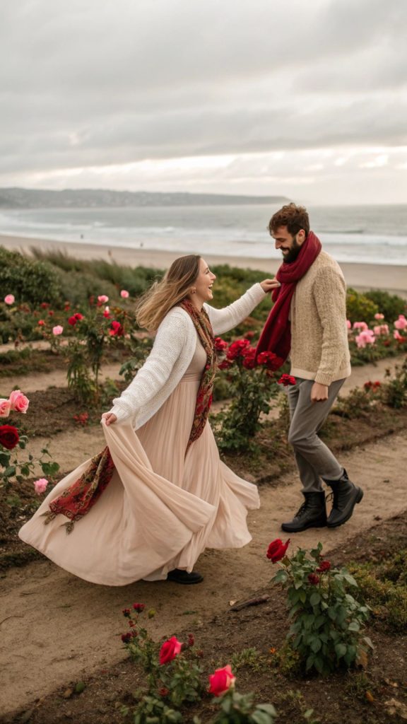 Valentines Day photoshoot outdoors