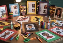 Black history month crafts for kids and adults using art supplies