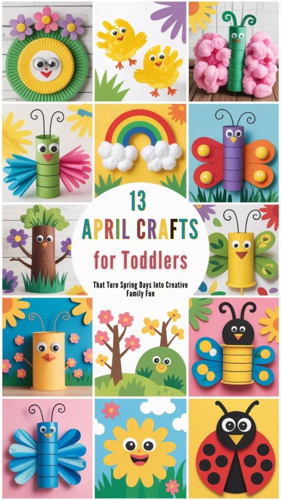 13 April Crafts for Toddlers That Turn Spring Days Into Creative Family Fun