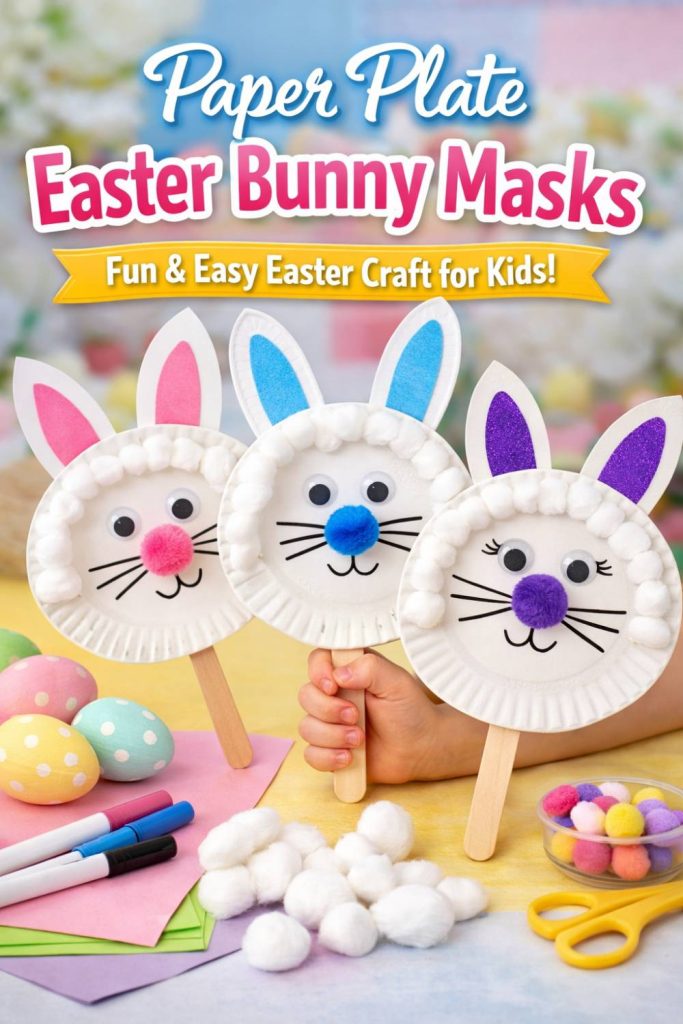 17 Easter Craft Ideas for Kids That Are Cute, Creative & Budget-Friendly 2 Paper Plate Easter Bunny Masks