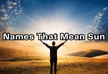 Names That Mean Sun