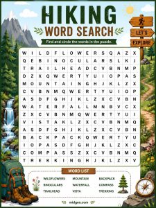 Hiking Word Search