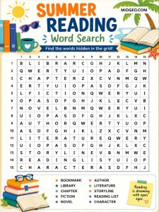 Summer Reading Word Search
