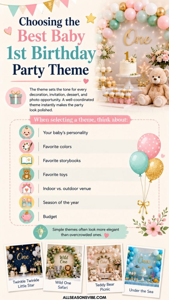 Baby 1st Birthday Party Ideas to Create a Magical Celebration Everyone Will Remember in 2026 3 Choosing the Best Baby 1st Birthday Party Theme
