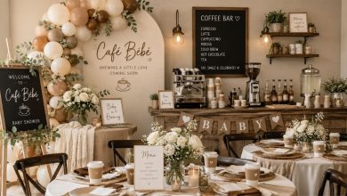 37+ Cafe Bebe Baby Shower Theme Ideas to Create the Coziest Coffee-Inspired Celebration in 2026 12 Elegant Cafe Bebe Baby Shower Theme with coffee bar and neutral décor