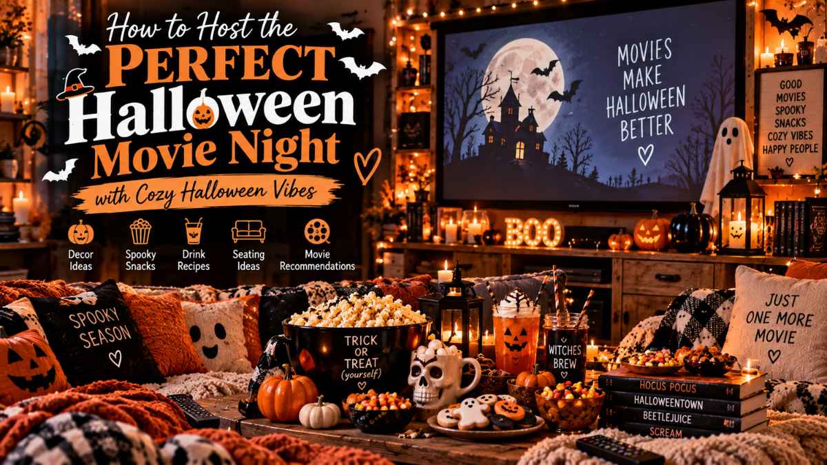 How to host the perfect Halloween movie night with cozy Halloween