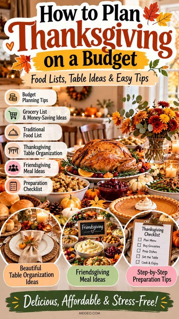 How to Plan Thanksgiving on a Budget: Food Lists, Table Ideas & Tips 2 budget friendly thanksgiving planning guide