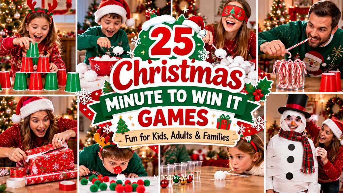 christmas minute to win it games for kids adults including