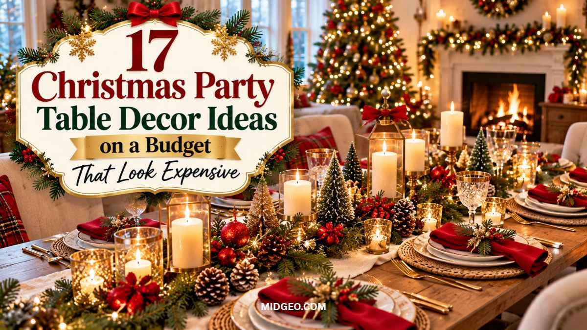 christmas party table decor ideas on a budget that look expensive